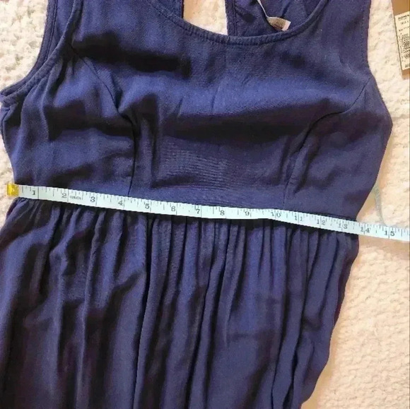NWT LC Lauren Conrad Blue Sleeveless Maxi Dress - Picture 11 of 12
